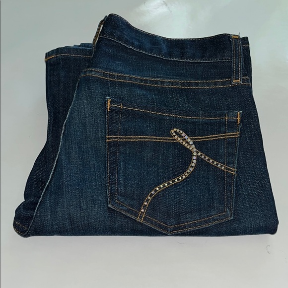 Karen Kane Denim Bootcut Mid Rise Size 10 - Picture 3 of 16